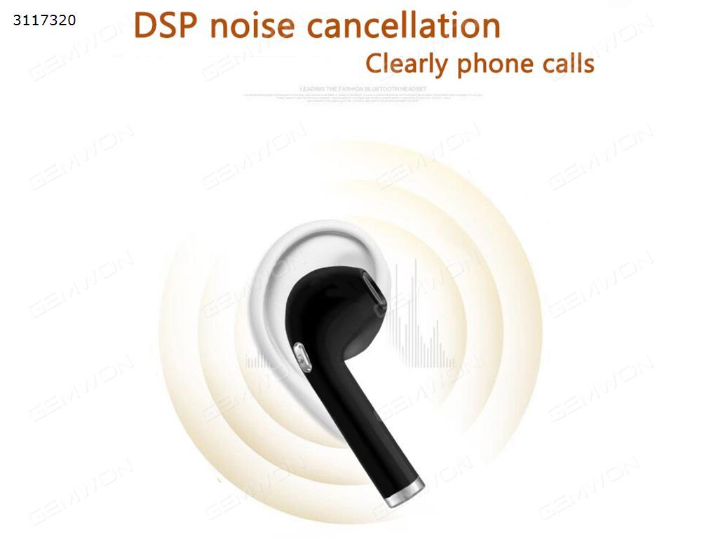 Rotary universal headset, I8MINI Bluetooth headset rotary wireless mini earplug single ear stereo, Black Headset Rotary universal headset