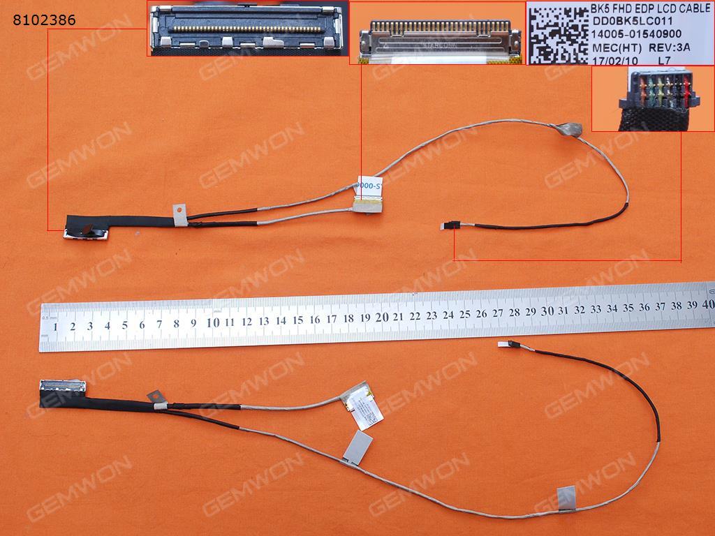 ASUS UX501J UX501VW UX501JM N501J N501JM 30Pin，Without Touch，ORG LCD/LED Cable 14005-01540900