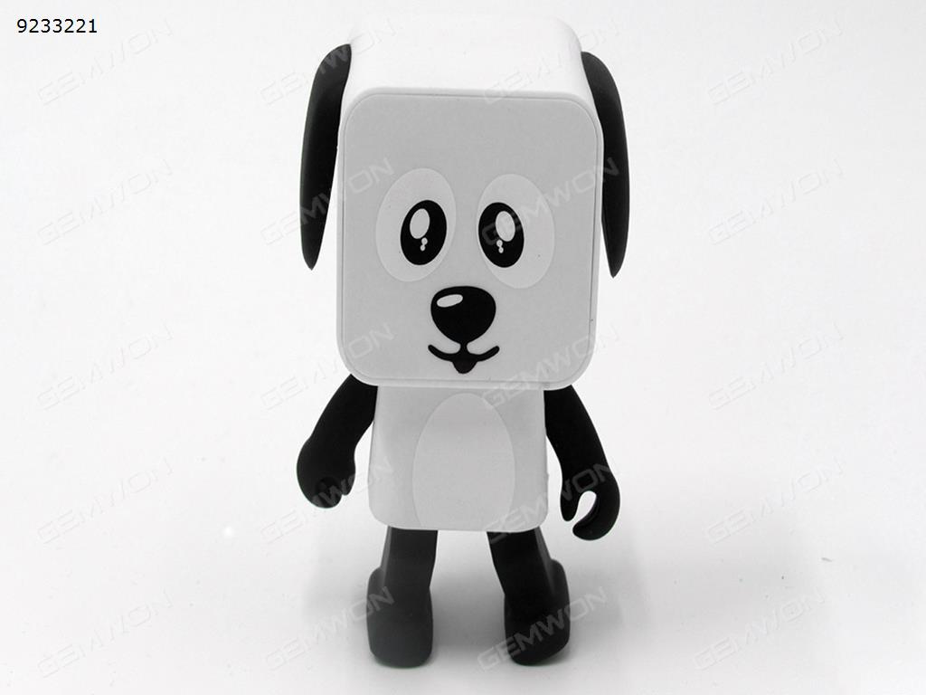 Intelligent entertainment robot multi-function dog dancing bluetooth speakers，work for 5h, Black+White Bluetooth Speakers N/A