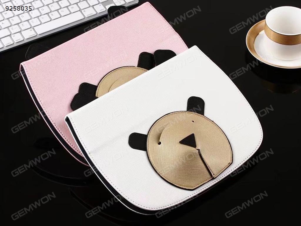 ipad 2/3/4 cartoon stereo bear earphone bag protection holster (white) Case ipad234