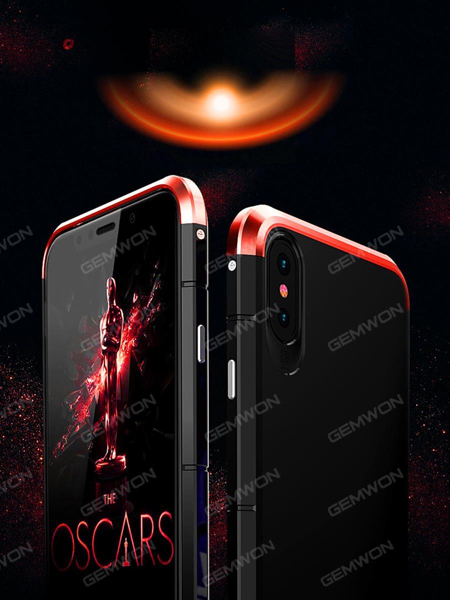 iphone 6 Metal cell phone shell,Personal creative anti drop mobile phone protection cover, Black red Case iphone 6 Metal cell phone shell