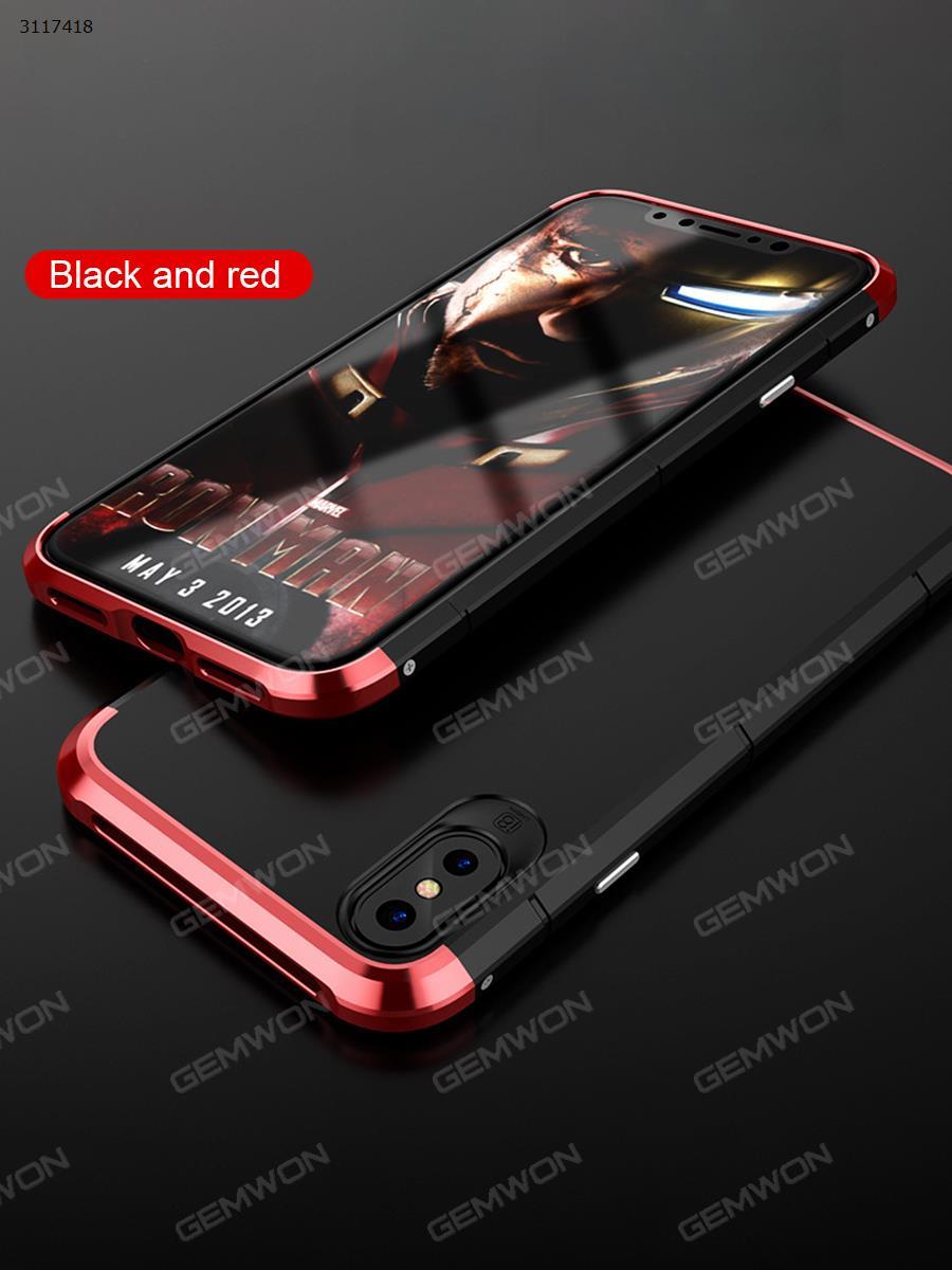 iphone 6 Metal cell phone shell,Personal creative anti drop mobile phone protection cover, Black red Case iphone 6 Metal cell phone shell