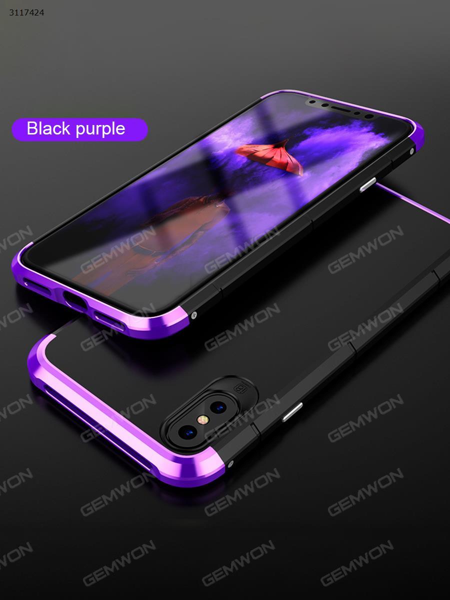 iphone 6 plus Metal cell phone shell,Personal creative anti drop mobile phone protection cover, Black purple Case iphone 6 plus Metal cell phone shell