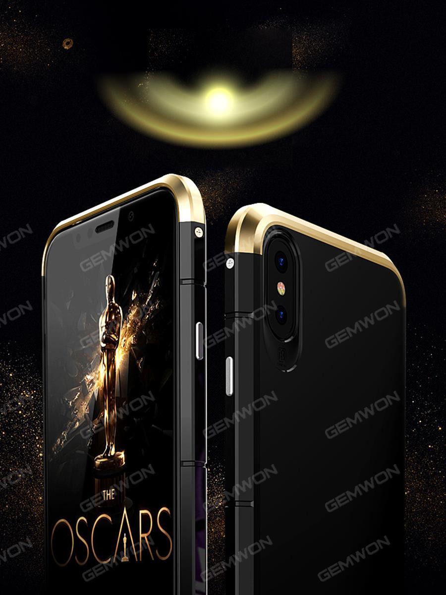 iphone 6 Metal cell phone shell,Personal creative anti drop mobile phone protection cover, Black gold Case iphone 6 Metal cell phone shell