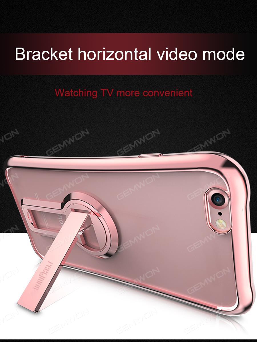 iphone 6 Soft shell bracket cell phone shell, Anti - fall personality of soft silica gel, Rose Gold Case iphone 6 Soft shell bracket cell phone shell