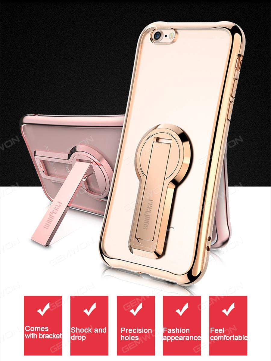 iphone 6 Soft shell bracket cell phone shell, Anti - fall personality of soft silica gel, Rose Gold Case iphone 6 Soft shell bracket cell phone shell