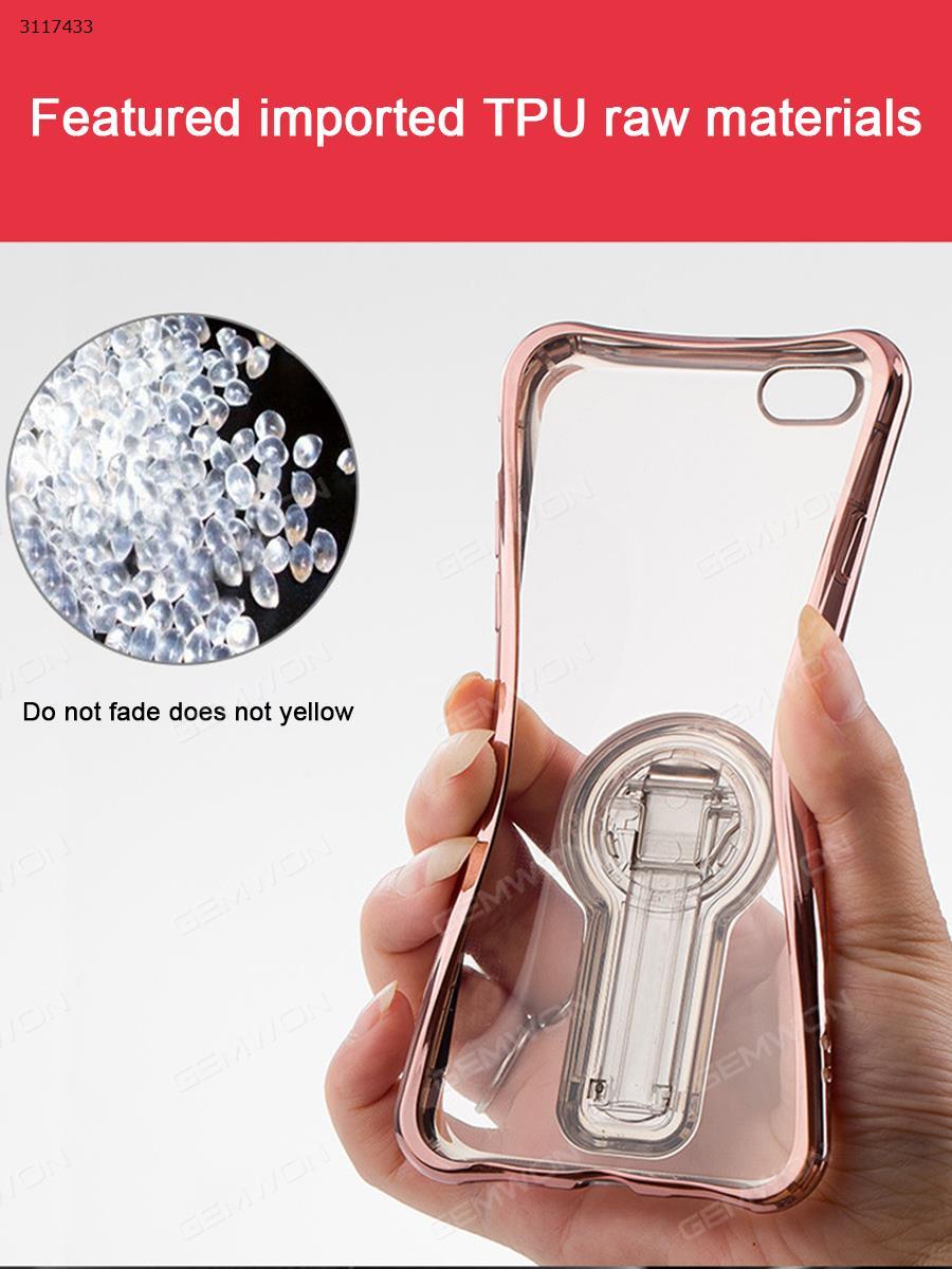 iphone 6 Soft shell bracket cell phone shell, Anti - fall personality of soft silica gel, Rose Gold Case iphone 6 Soft shell bracket cell phone shell