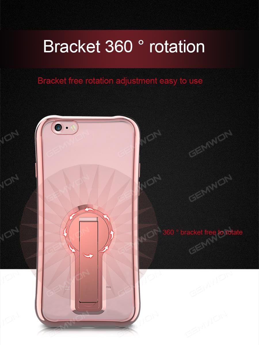 iphone 7/8 Soft shell bracket cell phone shell, Anti - fall personality of soft silica gel, Gold Case IPHONE 7/8 SOFT SHELL BRACKET CELL PHONE SHELL