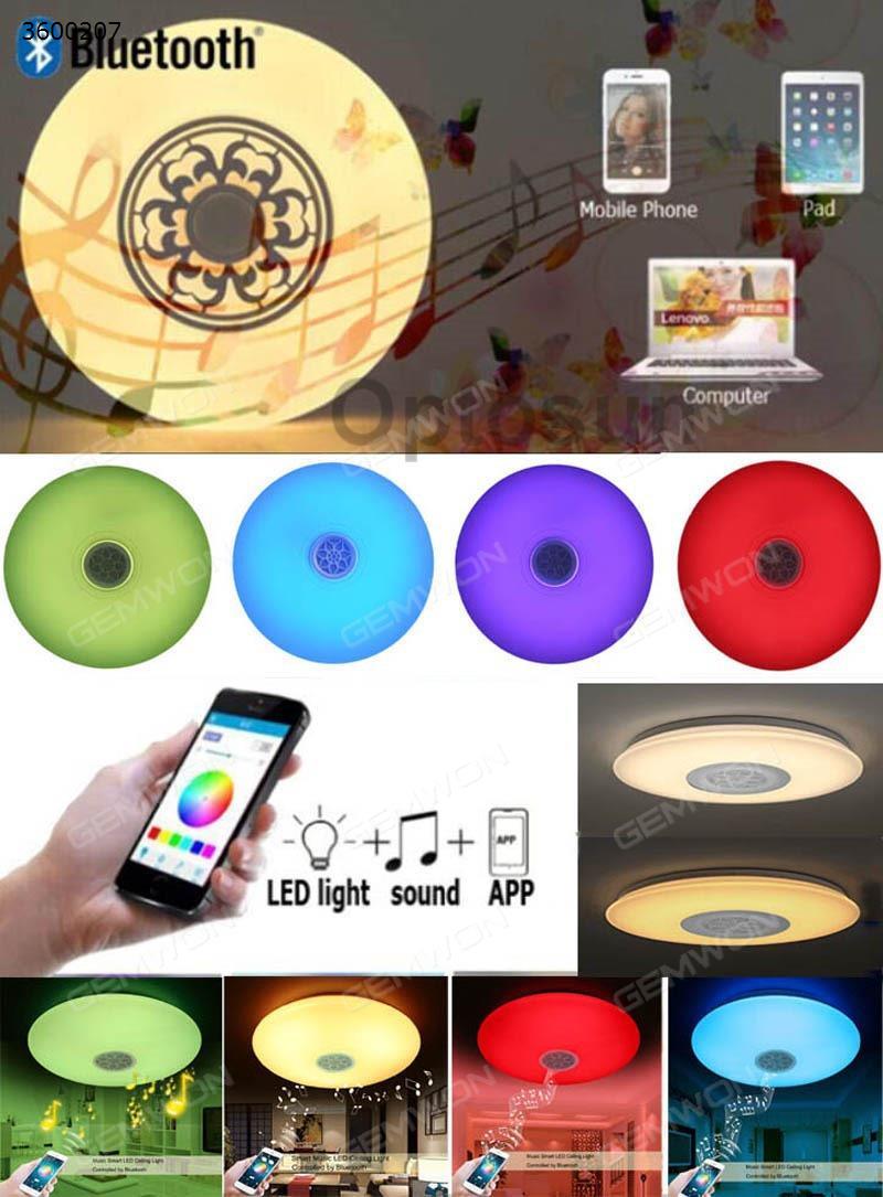 Smart Bluetooth music ceiling lamp（OS-15W-APP）RGB only dimming color, cell phone APP control LED Bulb OS-15W-APP