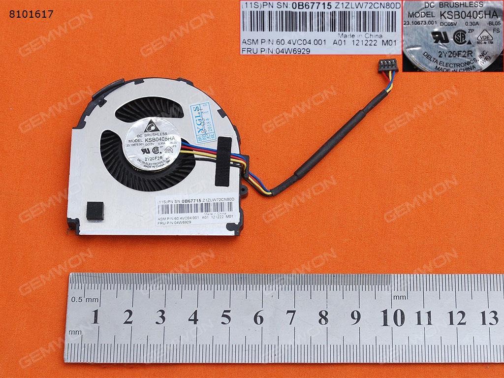 Lenovo thinkpad X220 X220I X230，Double-layer Fan Blades(4-Wire 4-hole,,Delta Version 2,Original) Laptop Fan 60.4VC04.001 04W6929