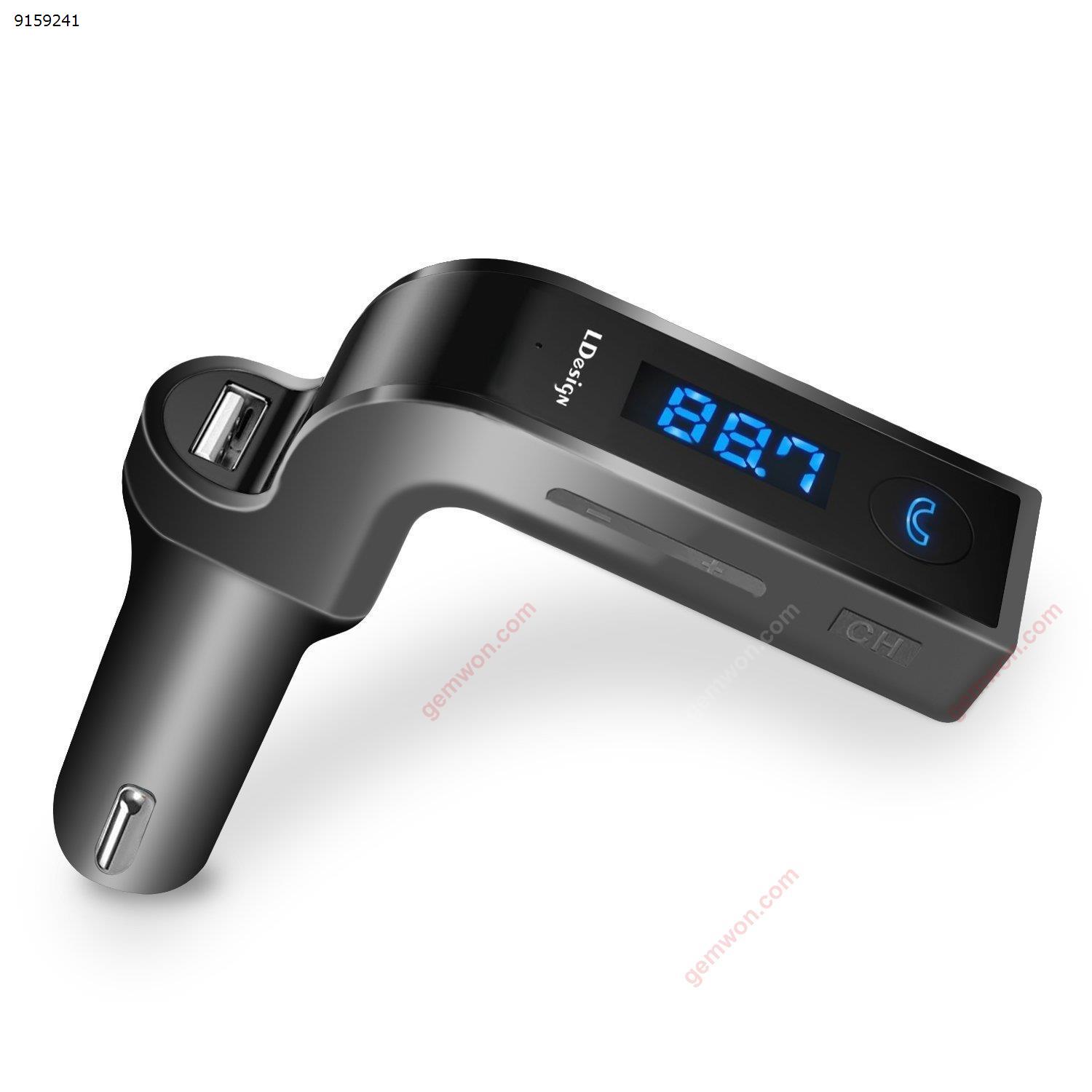 Bluetooth FM Transmitter LDesign Universal Wireless In-Car FM Adapter Car Kit with Hand Free Call/Stereo Music Player Supported/TF Card &U-Disk Reading/USB Car Charge for iPhone and Other Smartphone （gray） Car Appliances G7