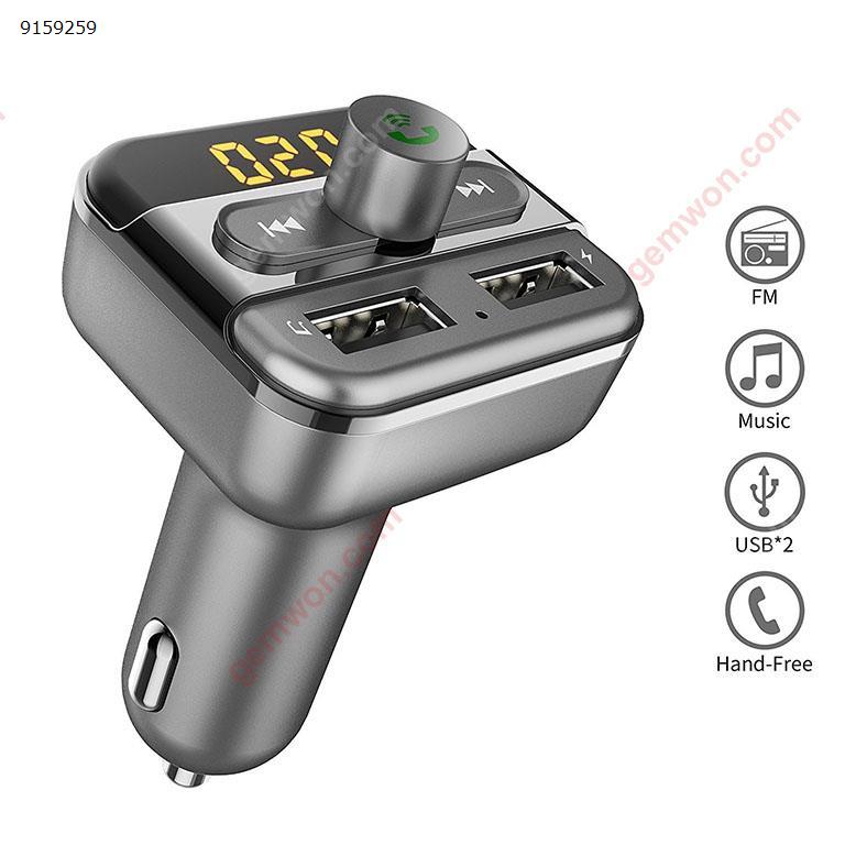 Bluetooth FM Transmitter for Car Bluetooth Car Adapter with Dual USB Port and Hands-free Calling for iPhone Samsung, Smartphone Car Appliances BT20