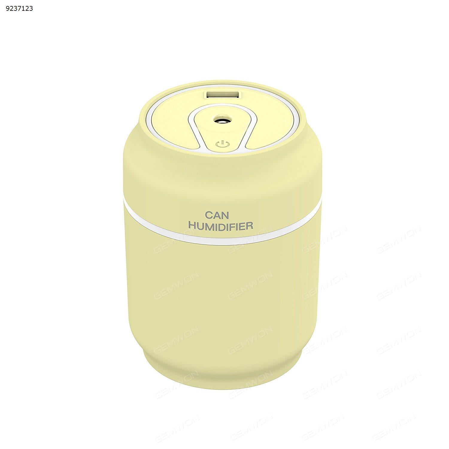 Portable humidifier car cans aromatherapy humidifier (yellow) Smart Gift ML-001