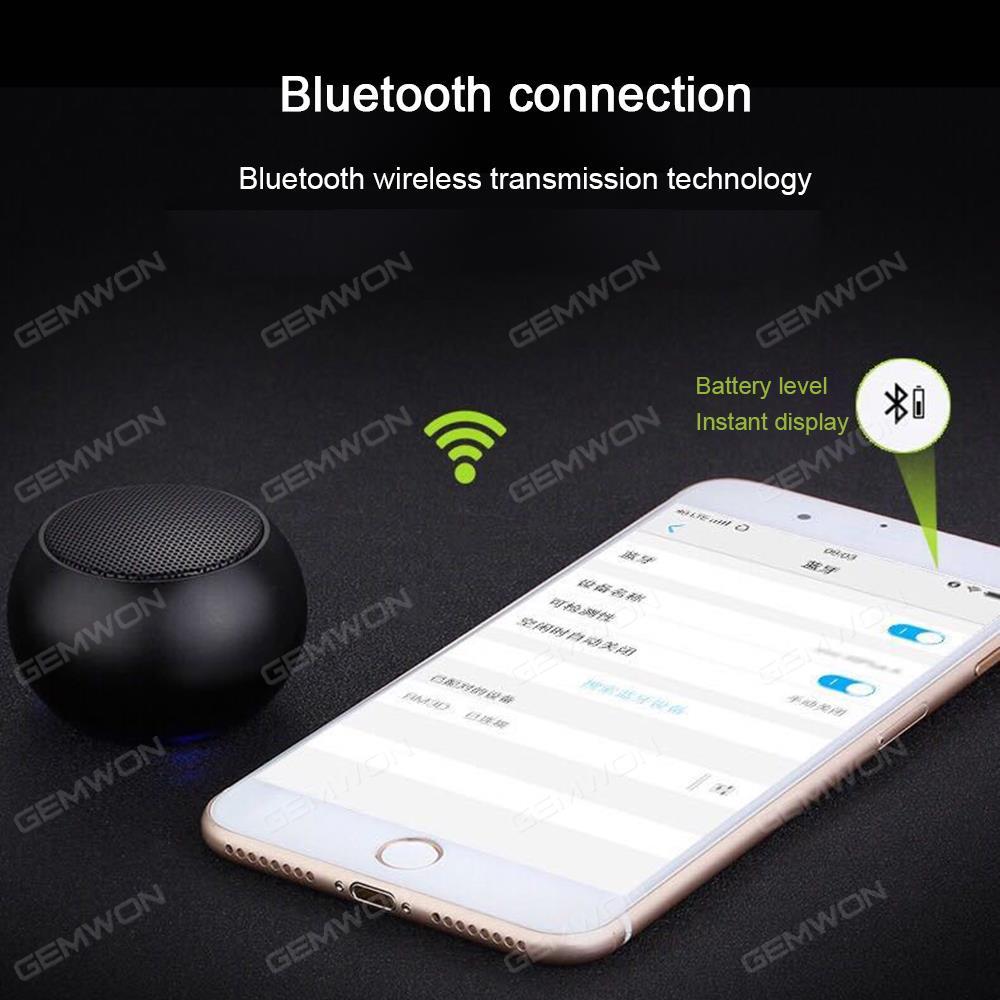 Wireless Bluetooth Speaker Mini Advanced with TWS - True Wireless Stereo Technology for Stylish, Portable and Compact Audio System for Android and iOS, Aluminum Body, Crystal Clear and Loud Audio (Black) Bluetooth Speakers BM3D