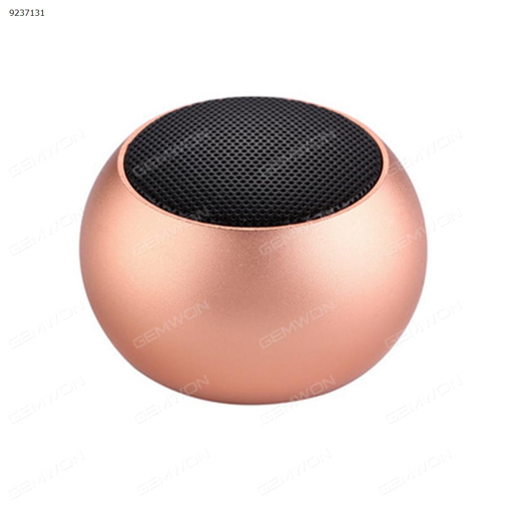 Wireless Bluetooth Speaker Mini Advanced with TWS - Real Wireless Stereo Technology for Stylish, Portable and Compact Sound System for Android and iOS, Aluminum Body, Crystal Clear and Loud Audio (Rose Gold) Bluetooth Speakers BM3D