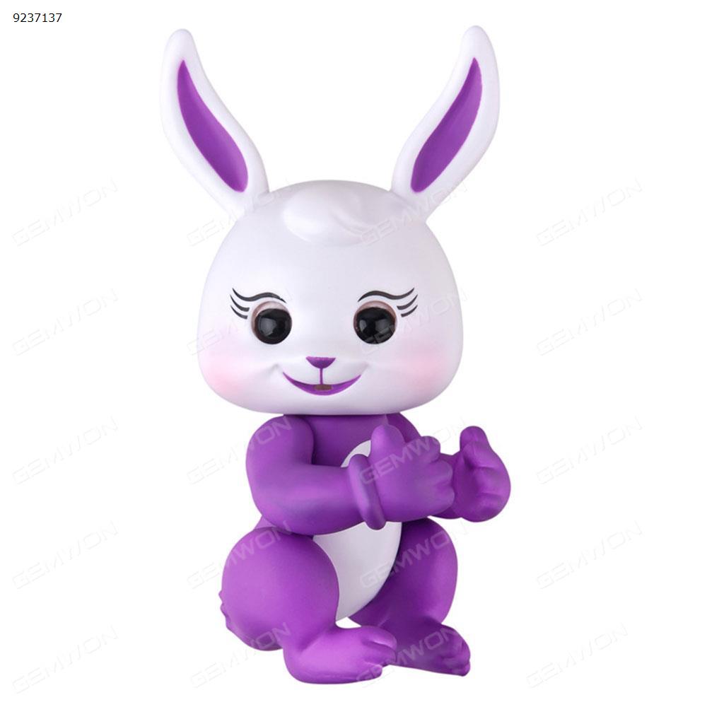 Finger-tip rabbit induction toy (purple) Smart Gift tuzi