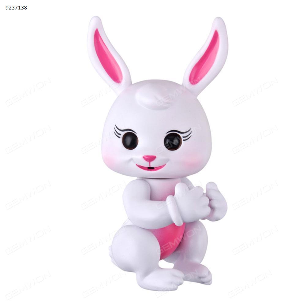 Finger-tip rabbit induction toy (white) Smart Gift tuzi