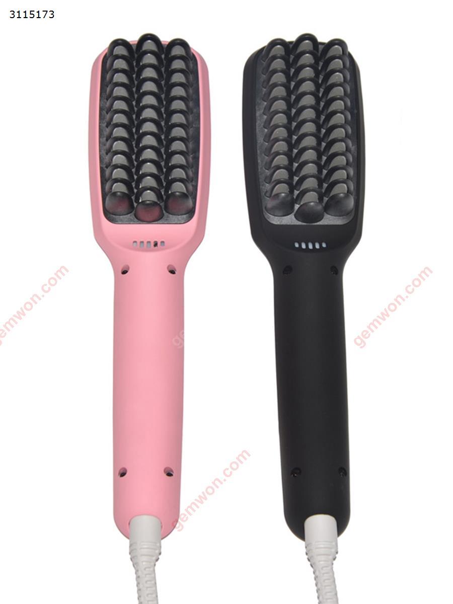 ShowCharm Ionic Electric Hair Straightener Brush Comb LED Straightening Makeup Brushes & Tools N/A