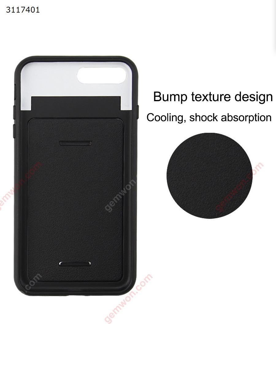 iphone x Cooling mirror card cell phone shell, Heat dissipation of a mirror card bracket, Black Case iphone x Cooling mirror card cell phone shell