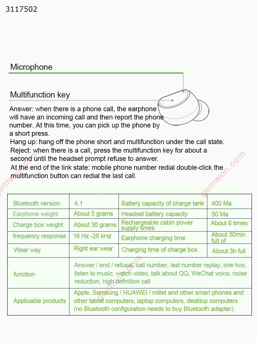 Q5 Bluetooth headset, Ultra small wireless Bluetooth headset earbud Mini stealth general motion ear, Black Headset Q5 BLUETOOTH HEADSET