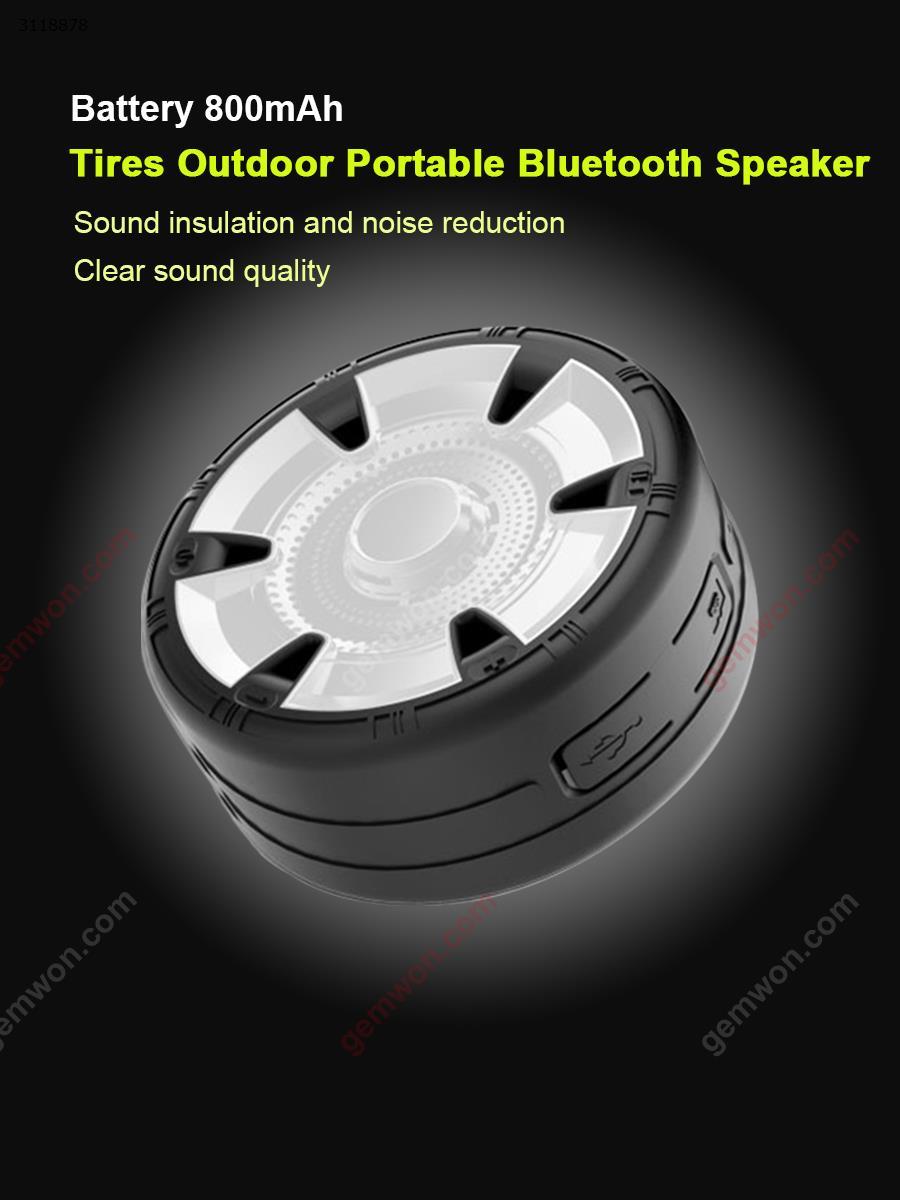 Wheel Bluetooth stereo，Mini card Bluetooth audio outdoor sports，white Bluetooth Speakers Wheel Bluetooth stereo