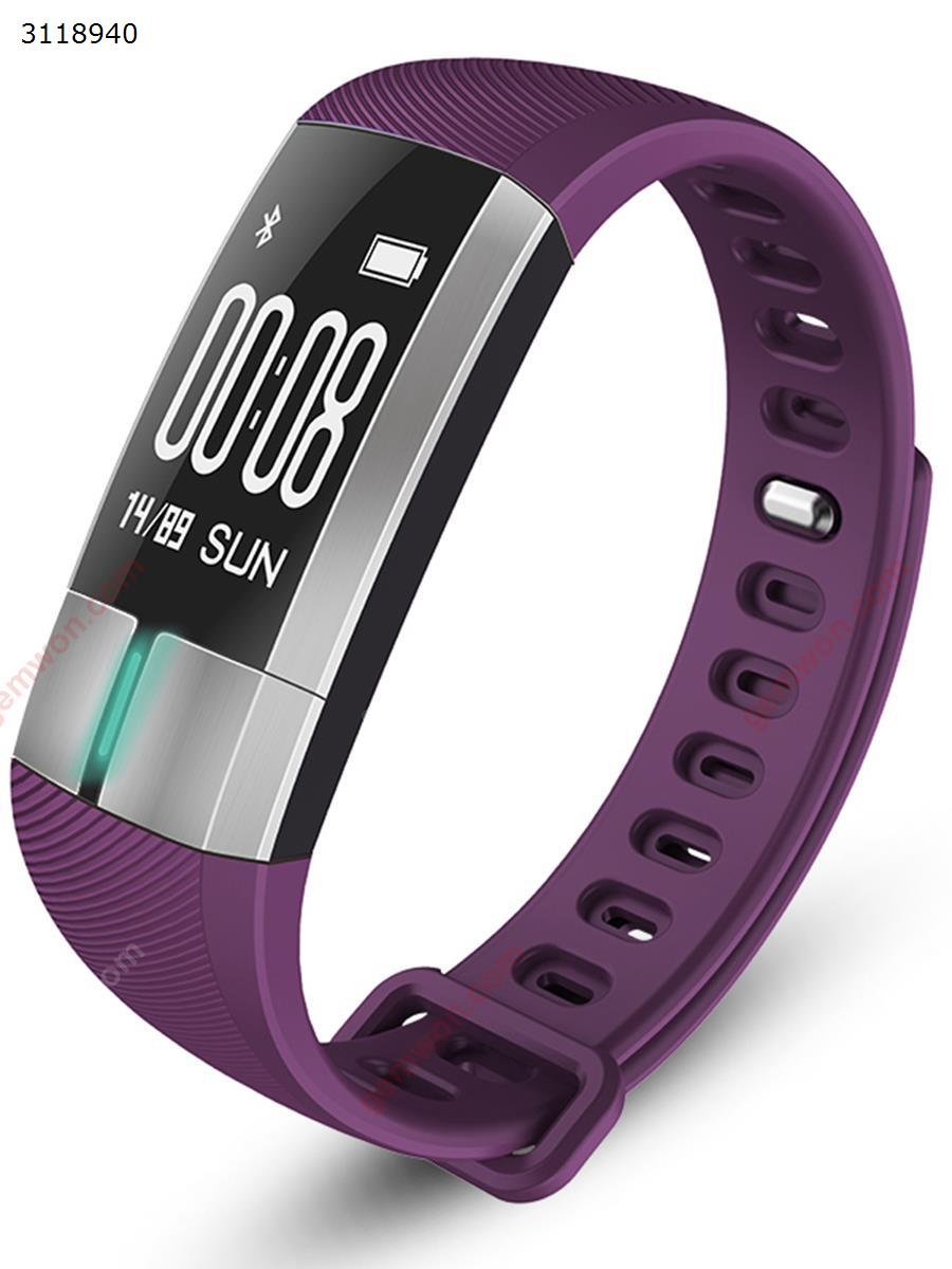 G20 Smart ECG bracelet，Heart rate variability (HRV) measurements，USB plug and charge A variety of sports modes，purple Smart Wear G20 Smart ECG bracelet