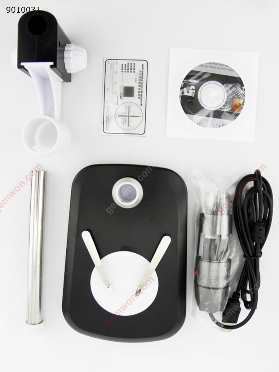 USB HD digital microscope,Zoom range:40x-800x,MAX Resolution:1600x1200,For WIN 8/10，MAC,VISTA,Black Camera H800X