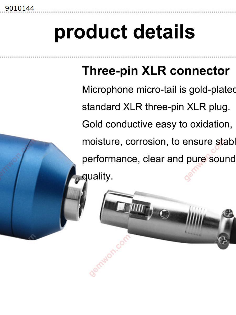 Capacitor microphone, diaphragm recording mic.Black Bluetooth Speakers BM-800