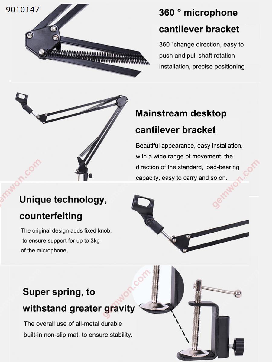 35 cantilever microphone can be telescoped and movable support.White Bluetooth Speakers N/A