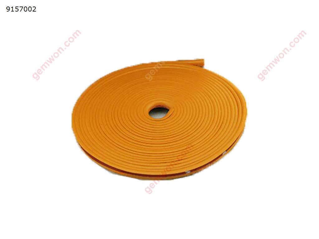 Car Wheel Hub Rim Trim Tire Ring Guard Rubber Strip Protector Decor（8M, Orange） Autocar Decorations 08068