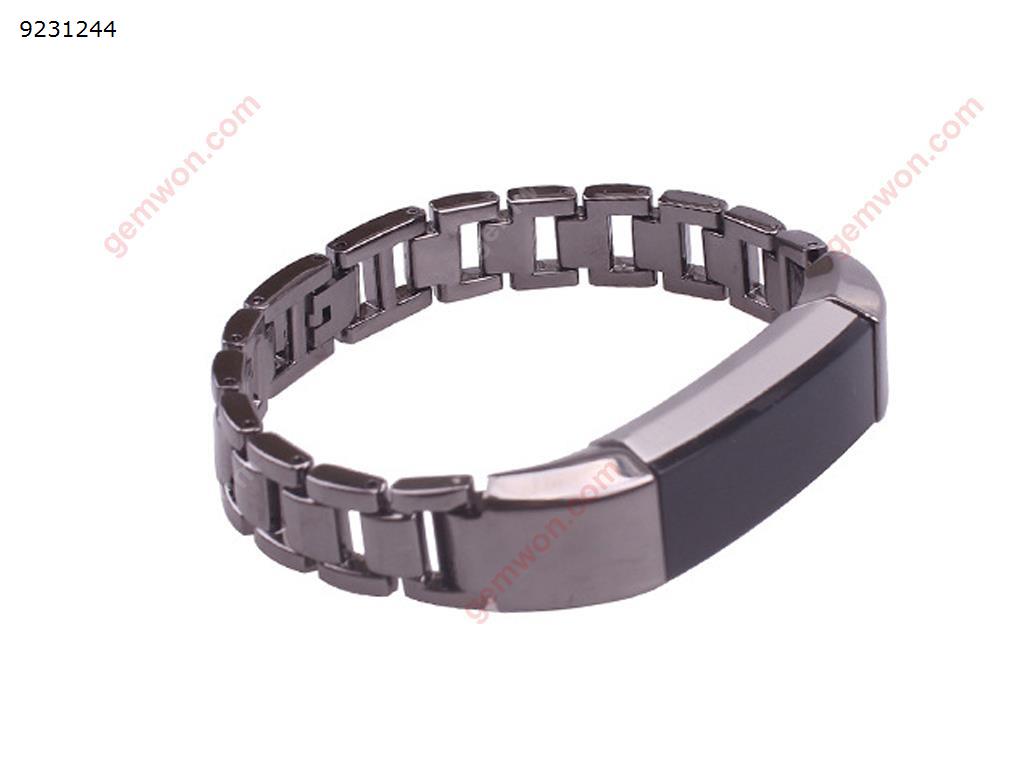 Fitbit Alta HR bracelet accessory chain bracelet three stainless steel stainless steel strap (black) Smart Wear Fitbit Alta HR