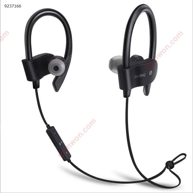 Bluetooth Sports Headphones, Ubit Sweatproof Wireless Bluetooth Headset V4.1 Stereo Earphone Microphone In-Ear Noise Canceling Headphone (Black) Headset 56S