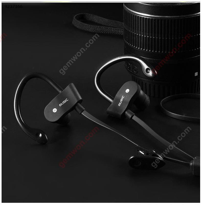 Bluetooth Sports Headphones, Ubit Sweatproof Wireless Bluetooth Headset V4.1 Stereo Earphone Microphone In-Ear Noise Canceling Headphone (Black) Headset 56S