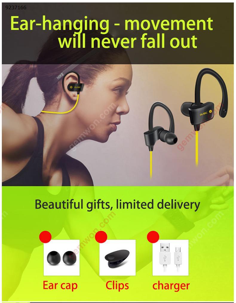 Bluetooth Sports Headphones, Ubit Sweatproof Wireless Bluetooth Headset V4.1 Stereo Earphone Microphone In-Ear Noise Canceling Headphone (Black) Headset 56S