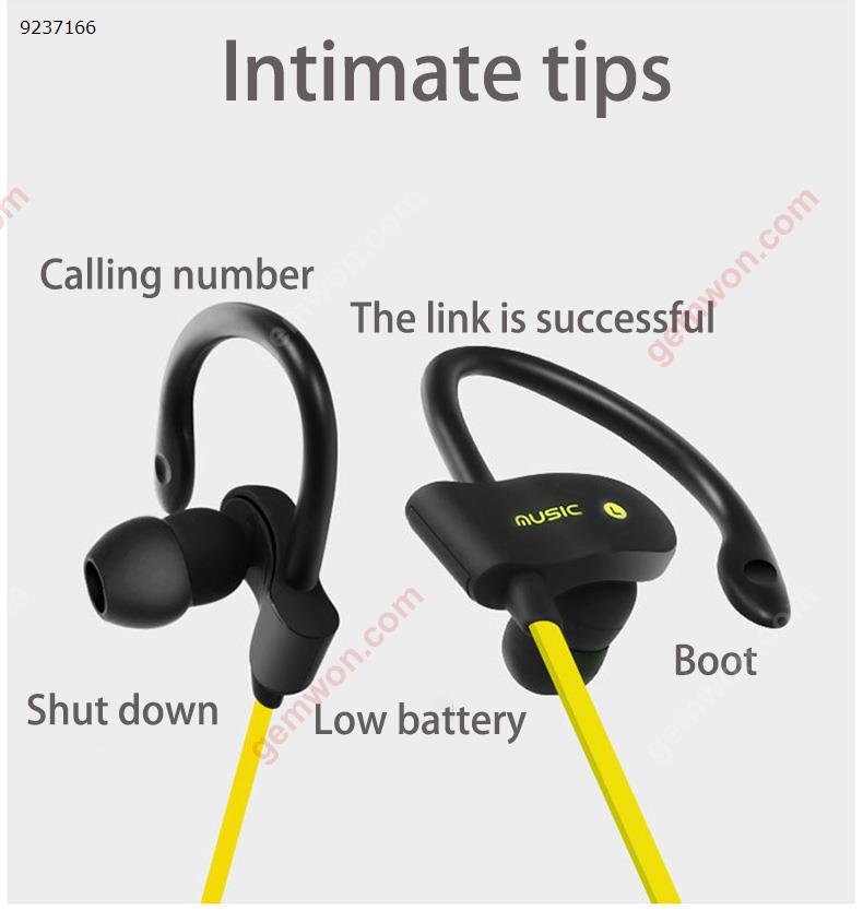 Bluetooth Sports Headphones, Ubit Sweatproof Wireless Bluetooth Headset V4.1 Stereo Earphone Microphone In-Ear Noise Canceling Headphone (Black) Headset 56S
