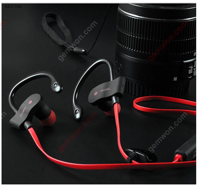 Bluetooth Sports Headphones, Ubit Sweatproof Wireless Bluetooth Headset V4.1 Stereo Earphone Microphone In-Ear Noise Canceling Headphone (Black) Headset 56S
