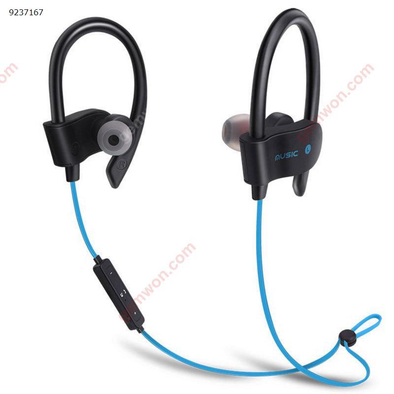 Bluetooth Sports Headphones, Ubit Sweatproof Wireless Bluetooth Headset V4.1 Stereo Earphone Microphone In-Ear Noise Canceling Headphone (Blue) Headset 56S