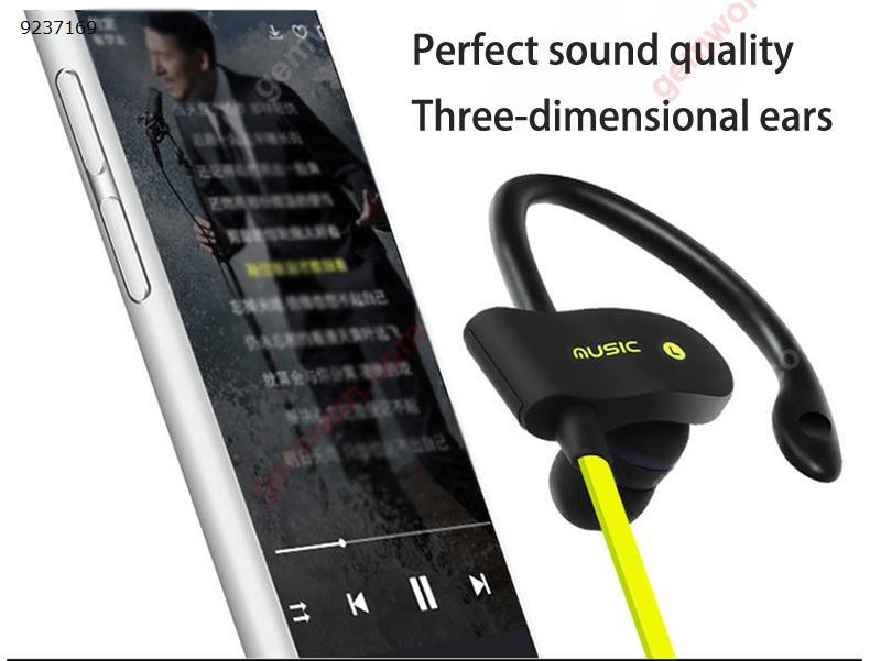 Bluetooth Sports Headphones, Ubit Sweatproof Wireless Bluetooth Headset V4.1 Stereo Earphone Microphone In-Ear Noise Canceling Headphone (Yellow) Headset 56S