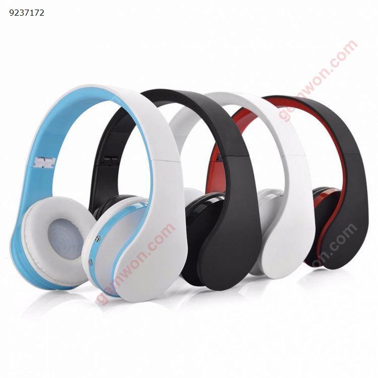 Wireless Bluetooth Headphones Wired Wired Universal Stereo with Microphone Subwoofer Headphones (White) Headset NX-8252