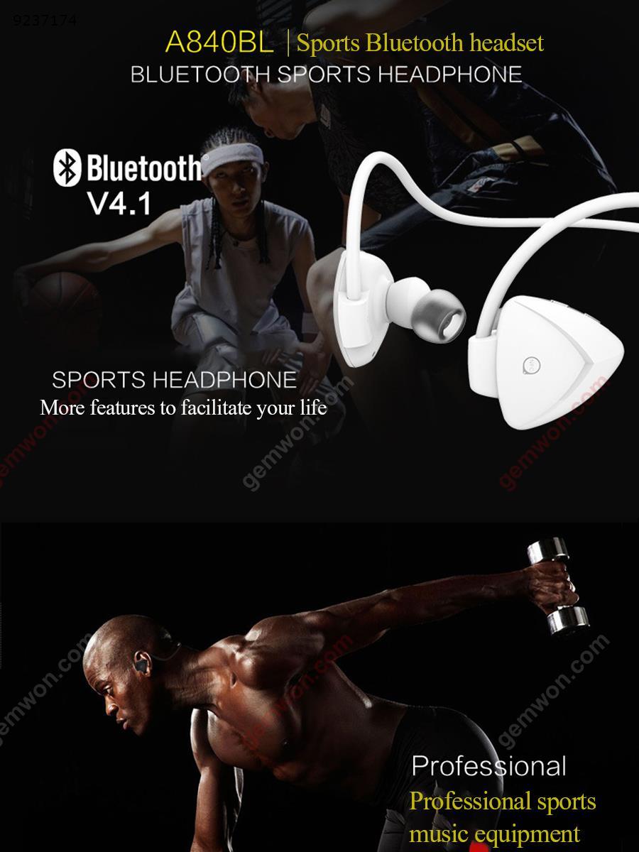 Awei A840BL Wireless Sports Bluetooth Headset (Black) Headset A840BL