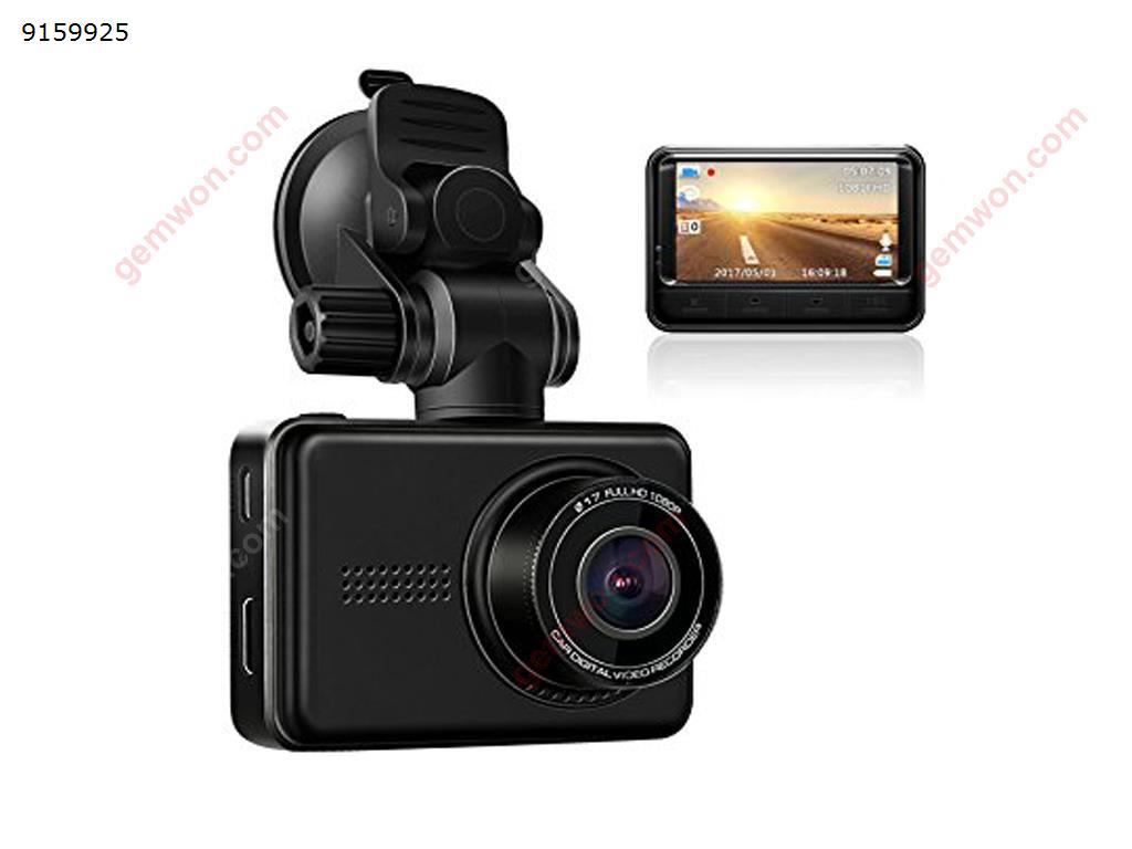 Car Dash Cam 140° Wide Angle  Sony Sensor FHD 1080p 4-Lanes Wide Angle 2.45’’ IPS Dashboard Camera Recorder with 2-Port Charger WDR Night Vision G-Sensor Parking Monitor Car Appliances Q1