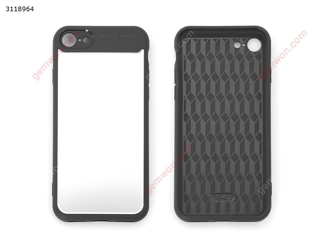 iphone7 Anti-drop mirror shell，Non-slip, dirty all-inclusive mobile phone shell，black Case IPHONE7 ANTI-DROP MIRROR SHELL