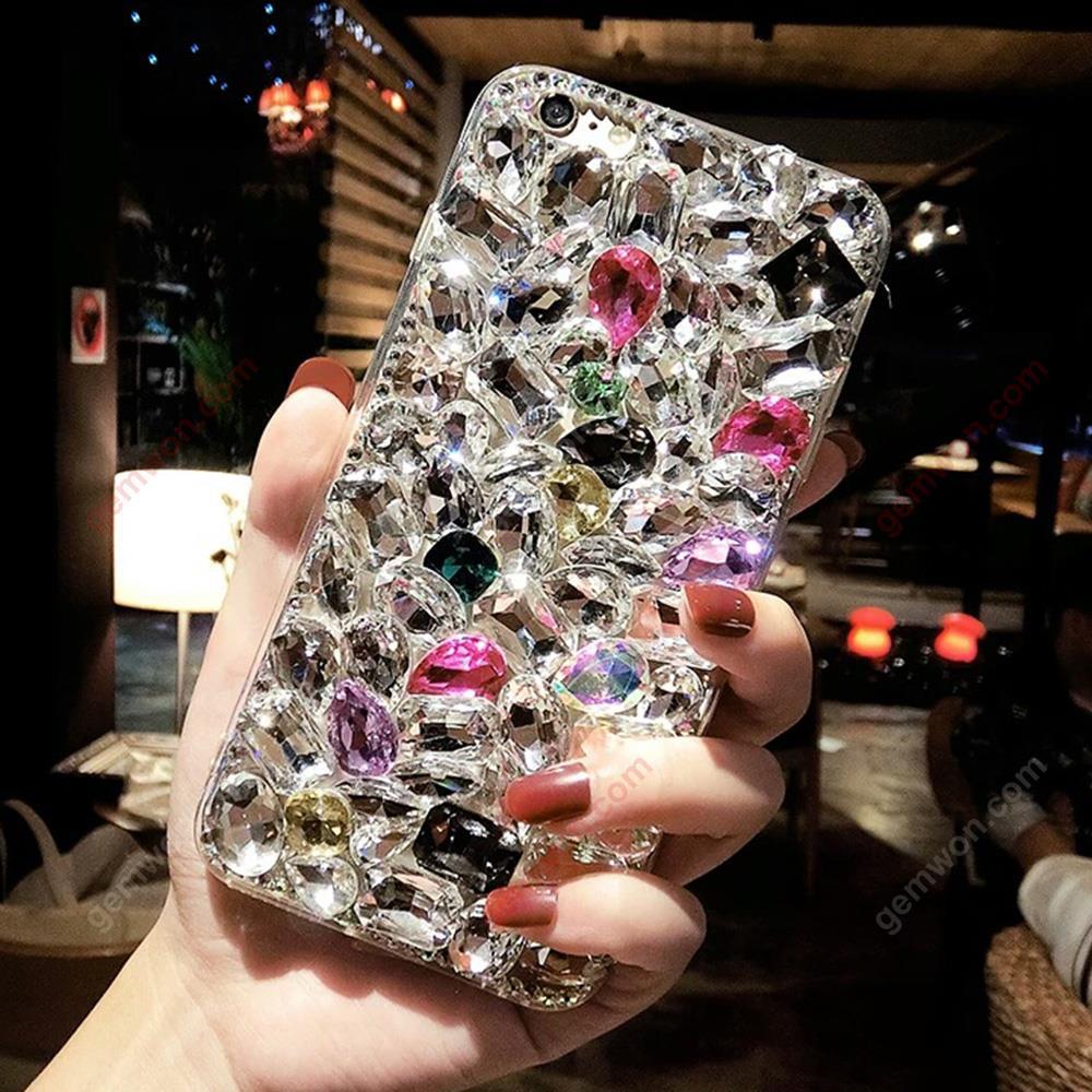 iphone6 plus Gems Mobile Shell，All inclusive Diamond phone case，Colorful Case iphone6 plus Gems Mobile Shell