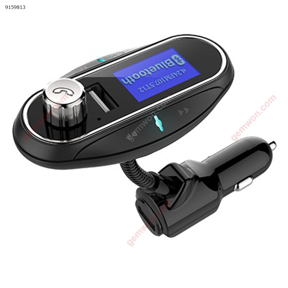 T12 360 Degree Rotatable Bluetooth Display Car Kit MP3 Music Player FM Transmitter Modulator 2.1A Dual USB Car Charger Car Appliances T12