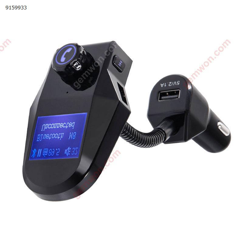 Bluetooth Car Kit Handsfree MP3 Audio Music Player 3.5mm AUX Receiver Music FM Transmitter Modulator 5V/3.1A Car Charger (Black) Car Appliances M8