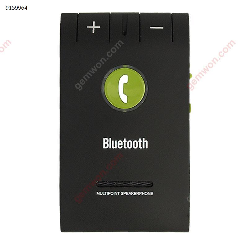 Universal Hands Free Calling MultiPoint Speakerphone Wireless Bluetooth Car Kit with Microphone Bluetooth V4.0+EDR（black） Car Appliances 6E