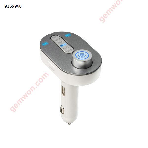 Bluetooth Car Kit Handsfree FM Transmitter MP3 Player support TF card Car Charger T9 for iPhone HTC Tablet free shipping（white） Car Appliances T9