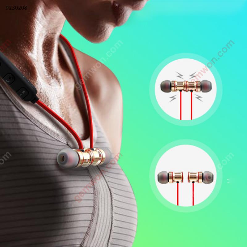 Metal magnetic suction Wireless Earphones In ear Headsets Sports Running Music Bluetooth Earphone Headset BT-E01