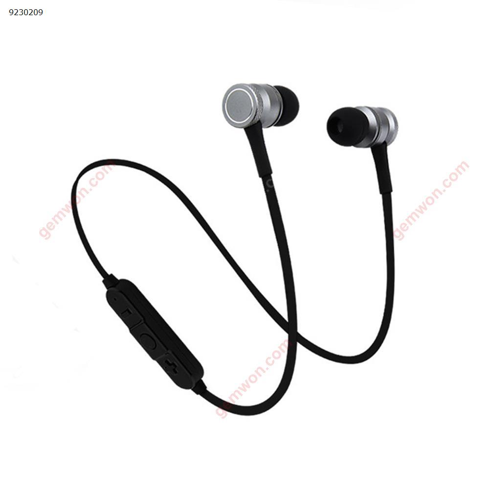 Wireless Bluetooth Earphone G3 Metal Magnetic headphones with mic Sport Bluetooth Headset Bilateral Stereo mini Earbuds(black) Headset G3