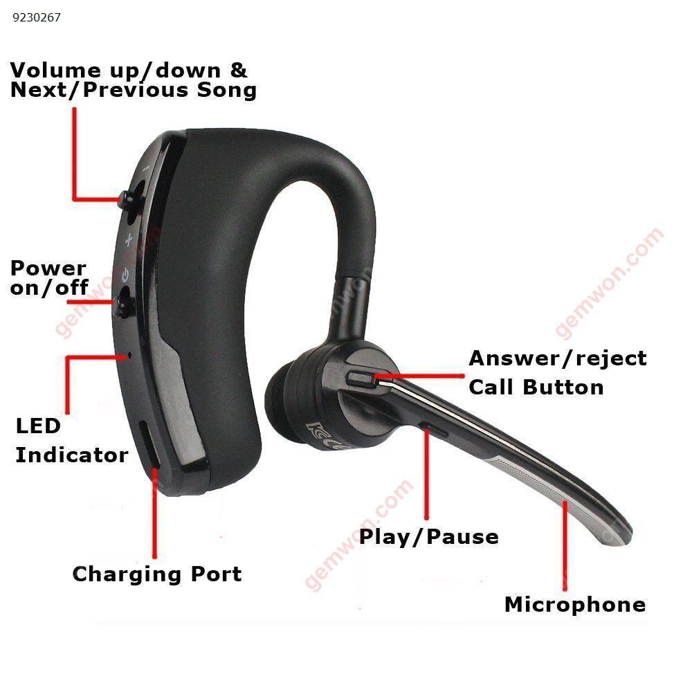 V8 Bluetooth Wireless Headset Stereo Headphone Earphone Sport Handfree Headset V8